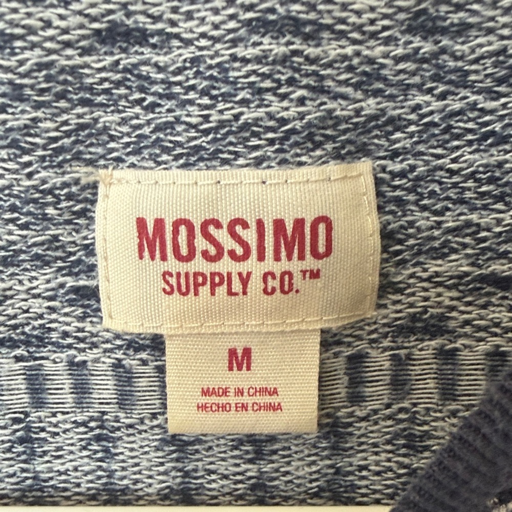 Mossimo Supply Co. Navy and White Geometric Tee - Picture 2 of 4